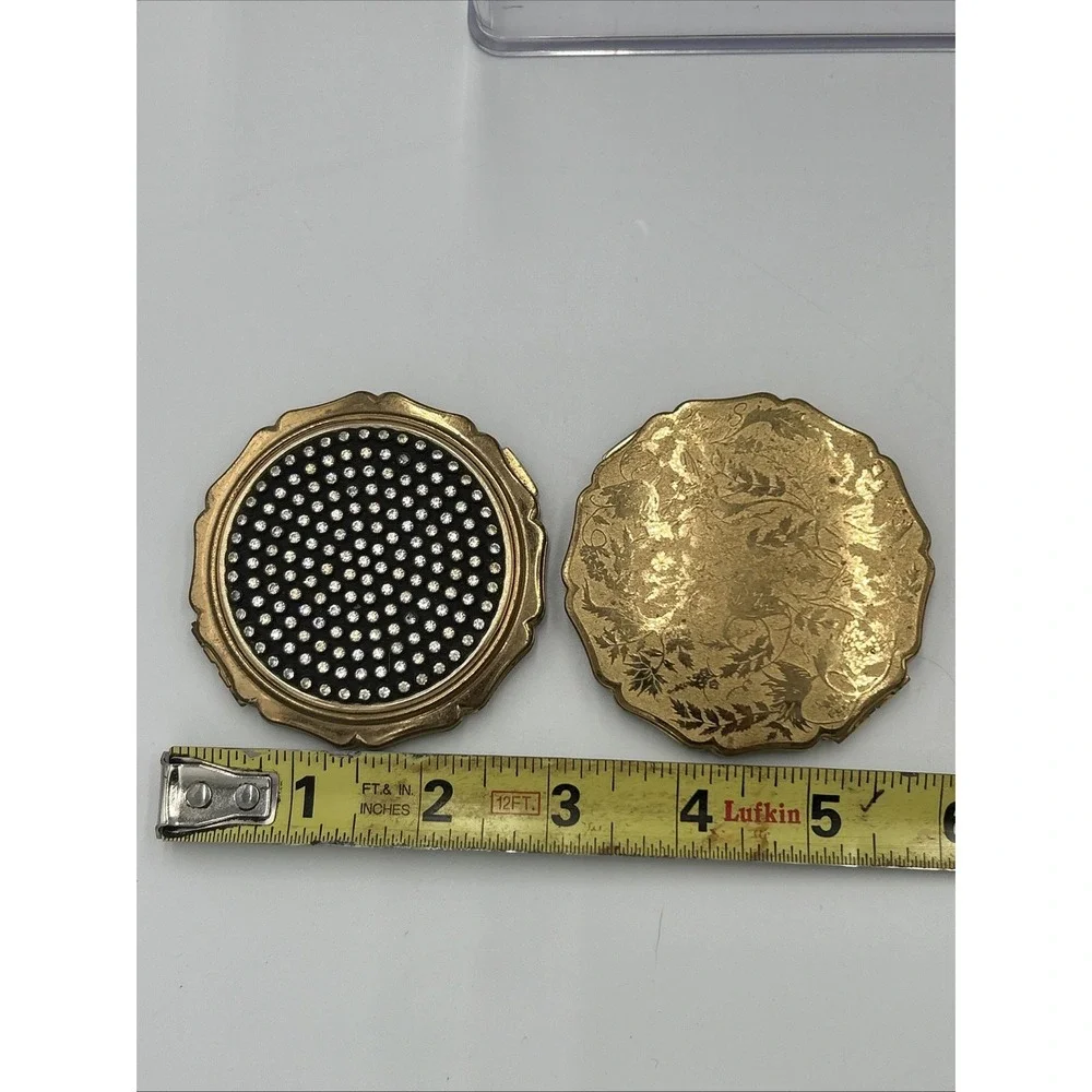 Bundle 4 Vintage Stratton & Deauville England Gold Silver Powder Compact